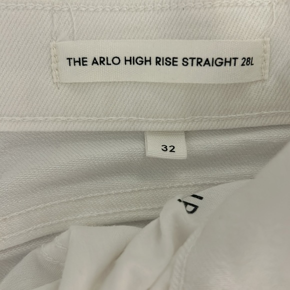 Denim Forum Arlo High Rise Straight white jeans sz 33 - Picture 4 of 4